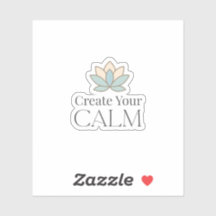Crea Tu Calma Pegatina Motivacional Minimalista