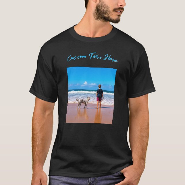 Crea tu camiseta personalizada con texto y foto de (Anverso)