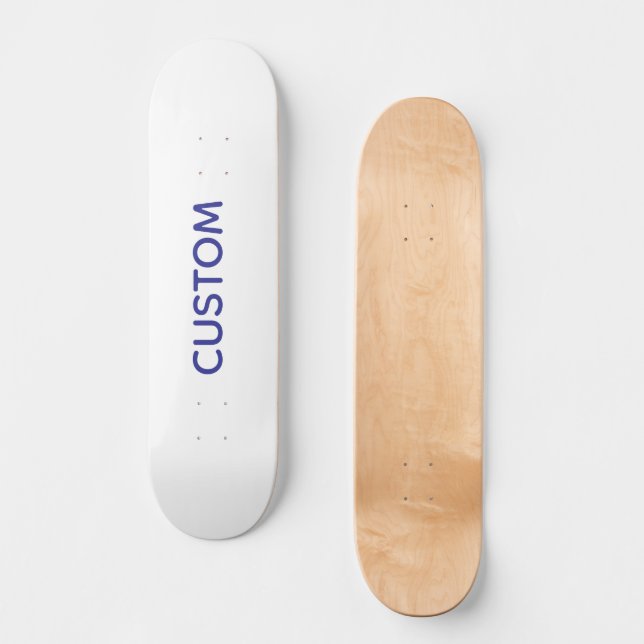 Crea tu Deck de Skateboard Personalizado de 8" (Anverso)