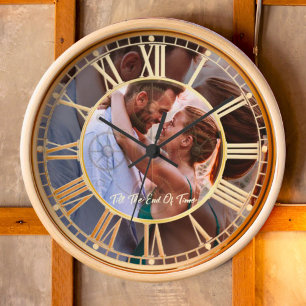 Crea tu elegante reloj de pared de fotos de regalo