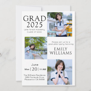 Crea tu invitación de graduación 2025 – Única y el