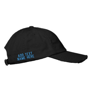 Crea tu plantilla de gorra bordada con texto perso