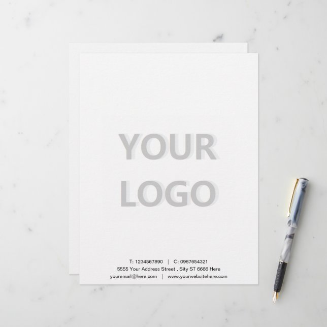 Crea tu plantilla de membrete de empresa de marca (Anverso/Reverso In Situ)