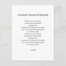 Crea tu postal de poema personalizado