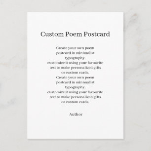 Crea tu postal de poema personalizado