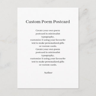 Crea tu postal de poema personalizado
