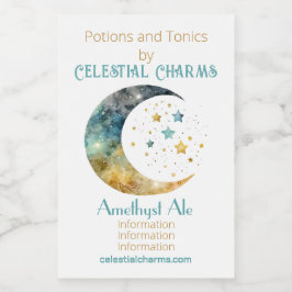 Crea tu propia acuarela Crescent Moon & Stars