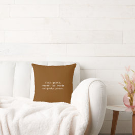 Crea tu propia almohada de Neutros Cálidos – Choco