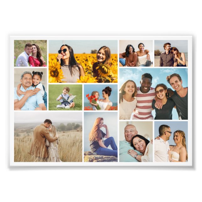 Crea tu propia ampliación de fotos de 12 Collages  (Frente)
