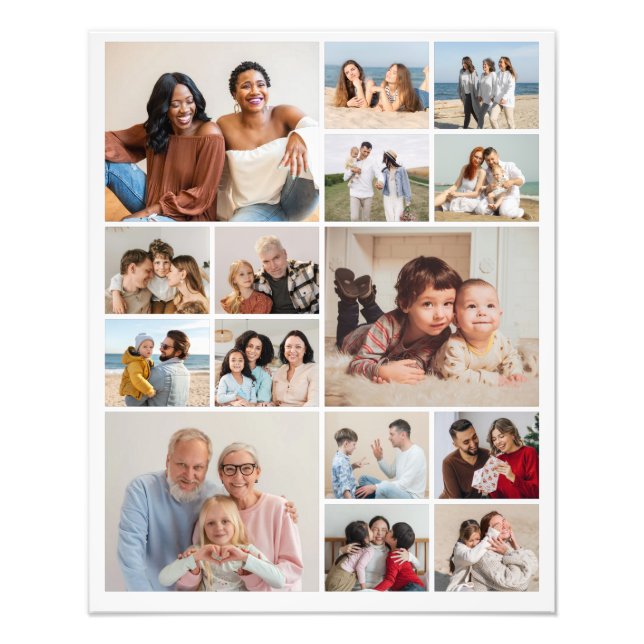 Crea tu propia ampliación de fotos de 15 Collages  (Frente)