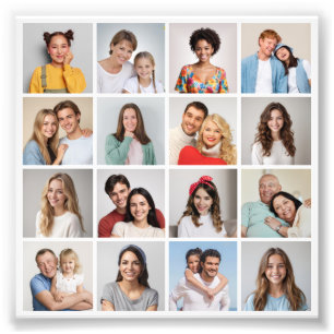 Crea tu propia ampliación de fotos de 16 Collages 