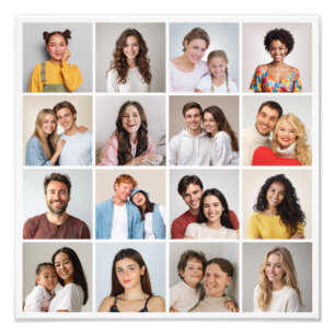 Crea tu propia ampliación de fotos de 16 Collages 