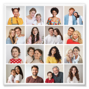 Crea tu propia ampliación de fotos de 16 Collages 