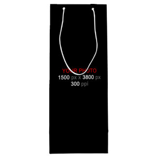 Crea tu propia bolsa de regalo de vino fotográfico