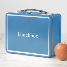 Crea tu propia caja de almuerzo de metal azul clar