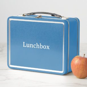 Crea tu propia caja de almuerzo de metal azul clar