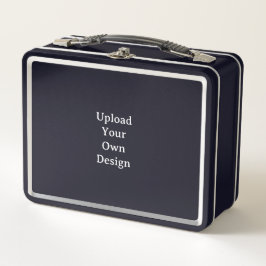 Crea tu propia caja de lunch de metal negra simple