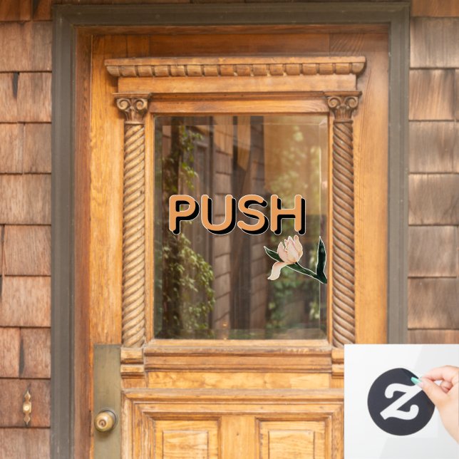 Crea tu propia calcomanía de empuje personalizada  (Puerta de casa)