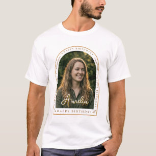 Crea Tu Propia Camiseta de Cumpleaños Foto y Tex