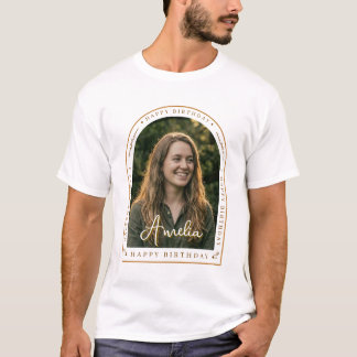 Crea Tu Propia Camiseta de Cumpleaños | Foto y Tex