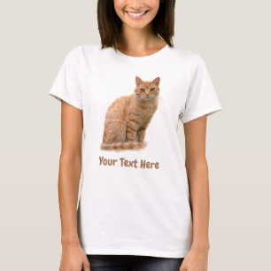 Crea tu propia camiseta de fotos de gato lindo