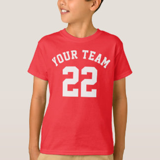 Crea tu propia camiseta deportiva con nombre y núm