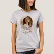Crea Tu Propia Camiseta Feliz Cumpleaños con foto