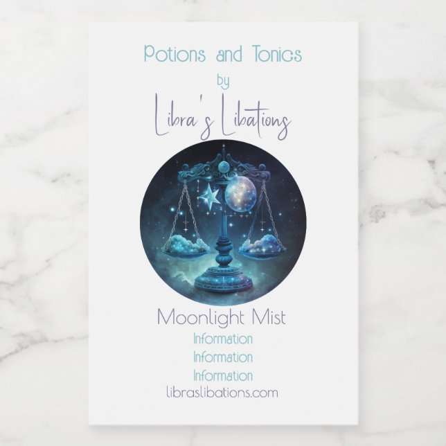 Crea tu propia Celestial Libra Zodiac (Etiqueta única)