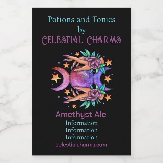 Crea tu propia diosa y Rosas triples de la luna (Etiqueta única)