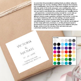 Crea tu propia etiqueta elegante moderna de agrade