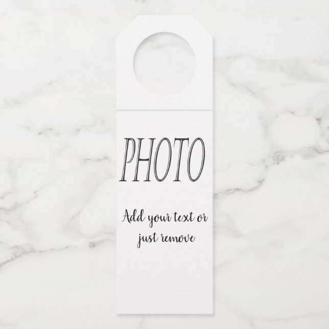 Crea tu propia etiqueta para colgar botellas (Anverso)