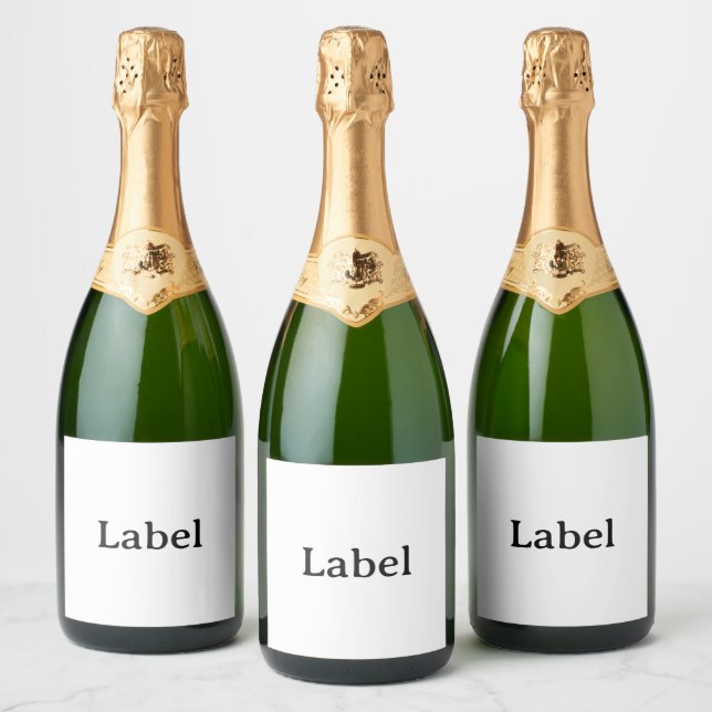Crea tu propia etiqueta personalizada simple de 4" (Botellas)