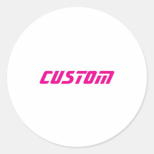 Crea tu propia etiqueta redonda clásica personaliz