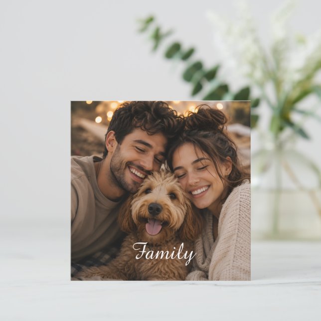 Crea tu propia familia personalizada (Anverso de pie)