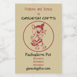 Crea tu propia flauta de ganesh roja y dorada