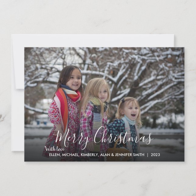 Crea tu propia foto familiar Feliz Navidad (Anverso)