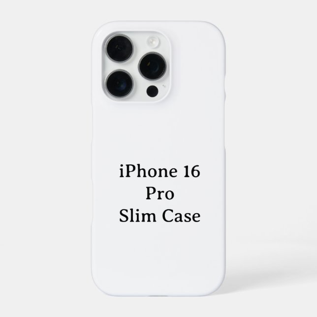 Crea Tu Propia Funda para iPhone 16 Pro Slim (Reverso)