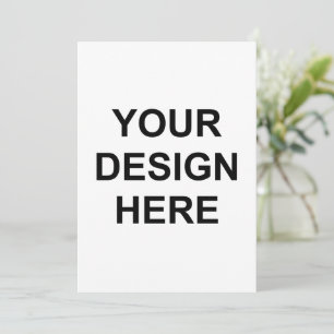 crea tu propia invitación 5x7 de frente y dorso