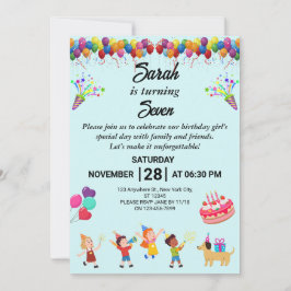 Crea tu propia invitación colorida para la fiesta