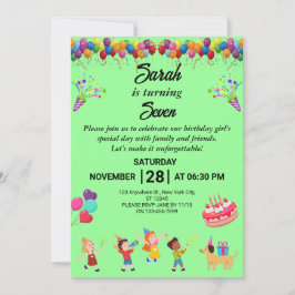 Crea tu propia invitación colorida para la fiesta