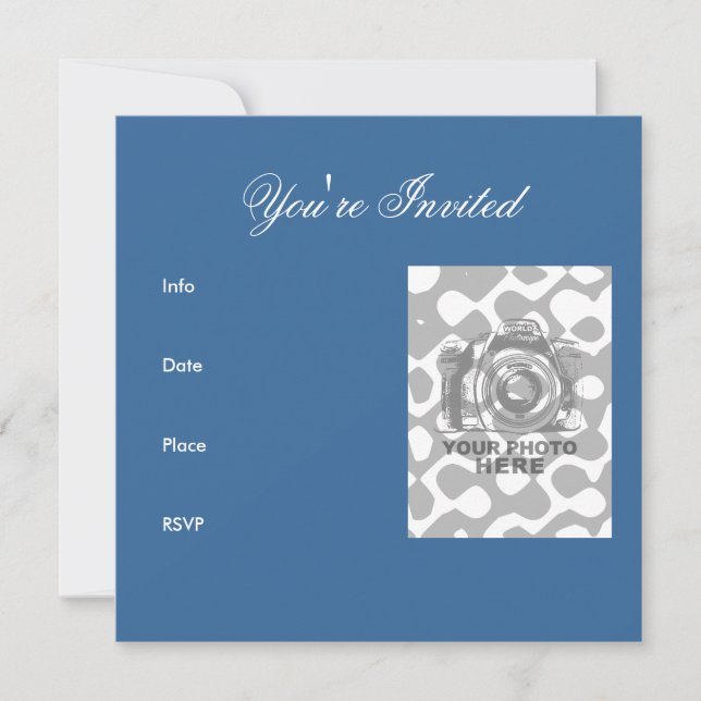 Crea Tu Propia Invitación Cuadrada 8 (Anverso)