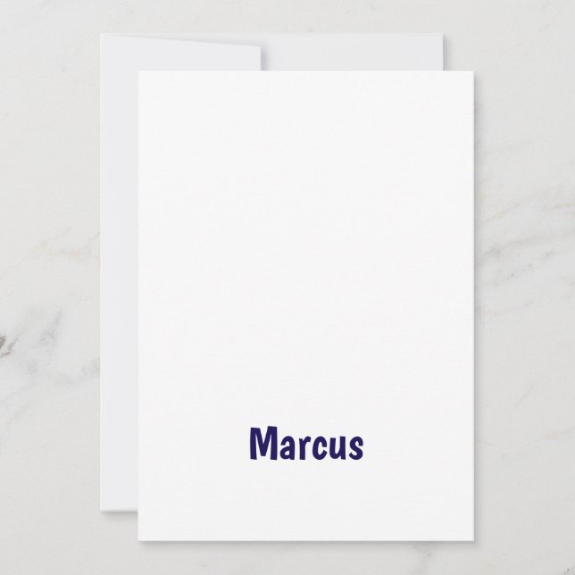 Crea tu propia invitación de 5" x 7" (Anverso)