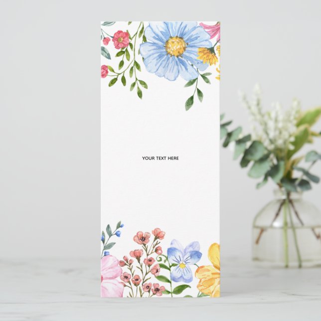 Crea tu propia invitación floral (Anverso de pie)