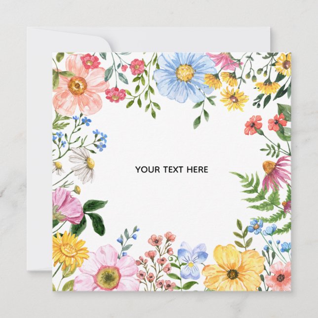 Crea tu propia invitación floral (Anverso)