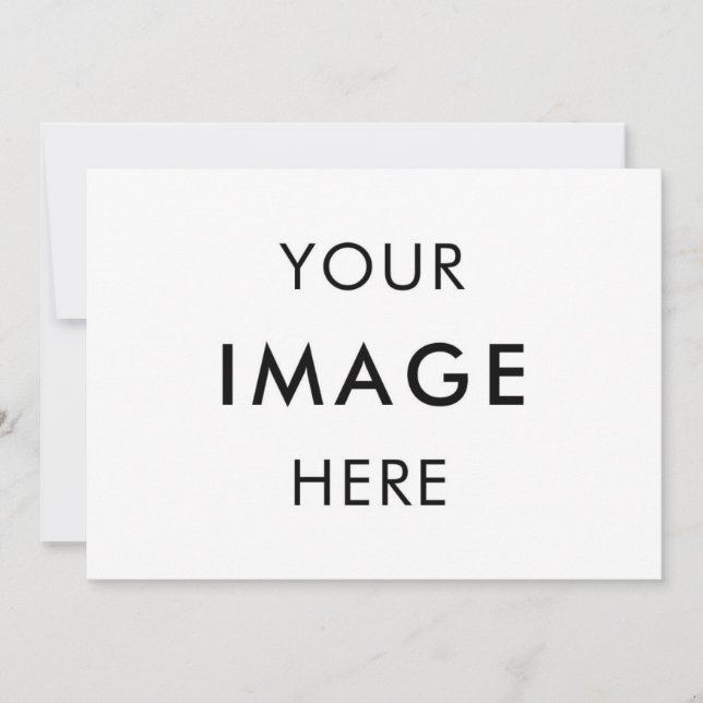 Crea Tu Propia Invitación negro y blanco 5" x 7 (Anverso)