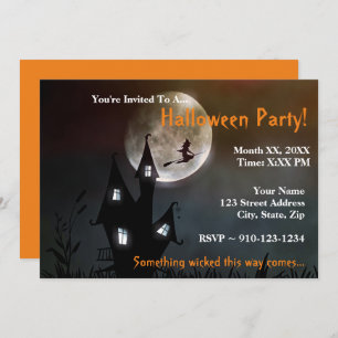 Crea tu propia invitación para fiesta de Halloween
