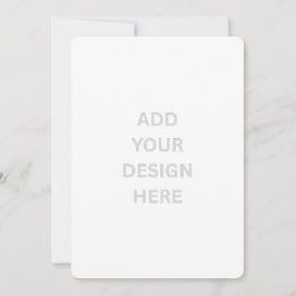 Crea tu propia invitación redondeada de 5" x 7"