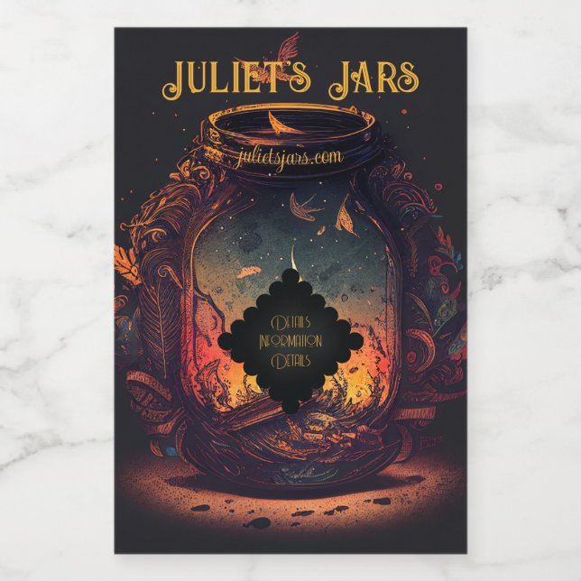 Crea tu propia Lantern de otoño (Etiqueta única)