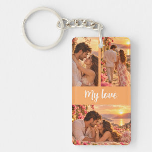 Crea tu propia llavero de fotos para parejas