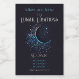 Crea tu propia luna azul y dorada filigrana